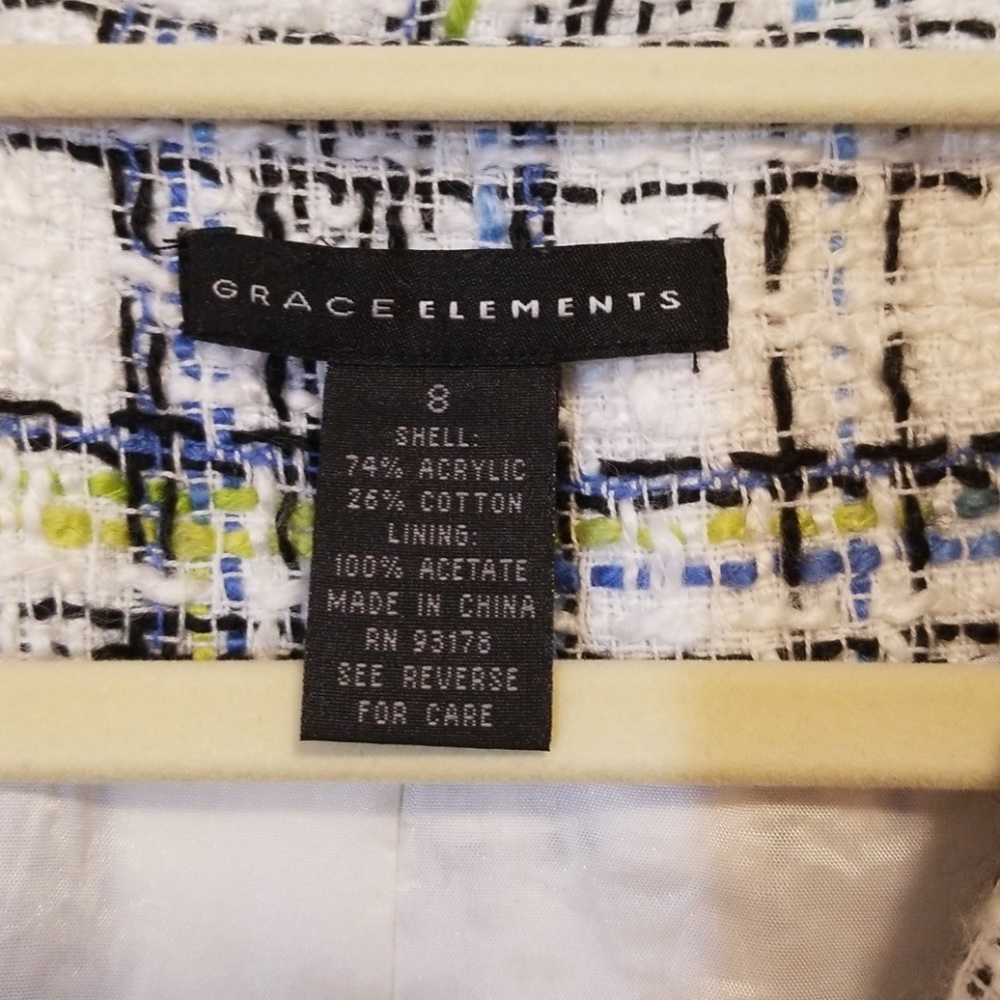 Grace Elements Tweed Blazer Jacket - image 6